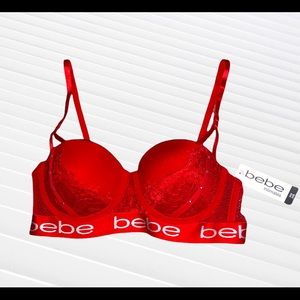 Sexy red bebe bra. Brand new, with tags.